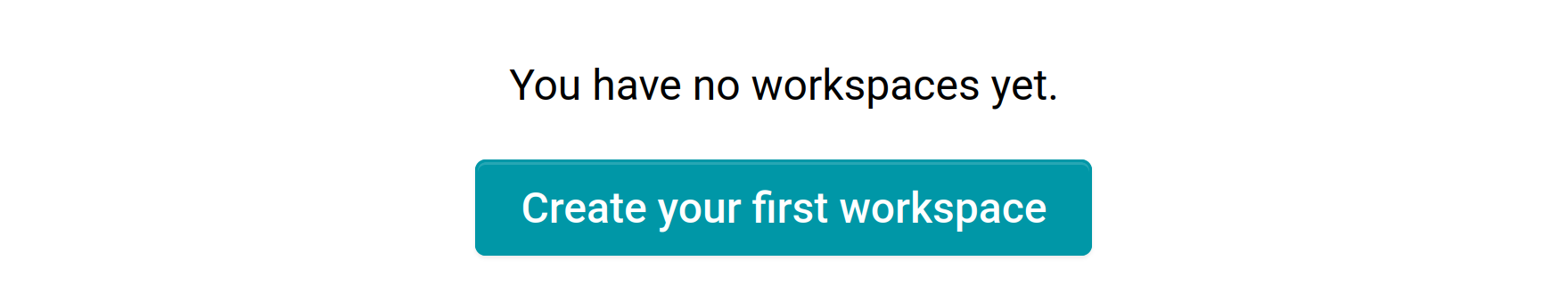Create your first workspace