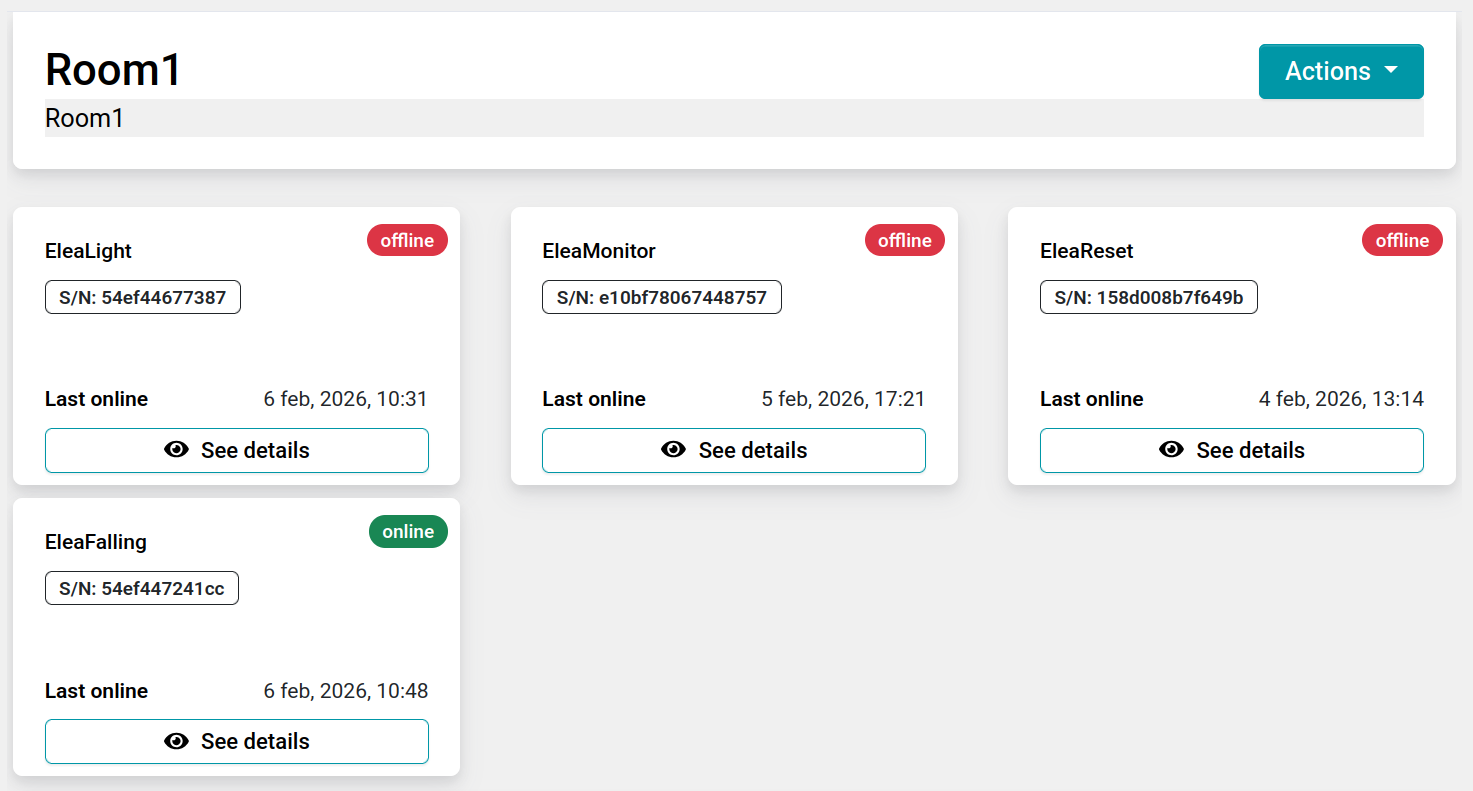 dispositivos del grupo